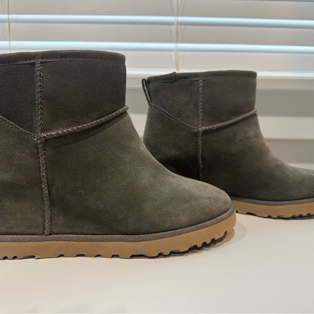 UGG Femme Mini Wedge Suede Boots